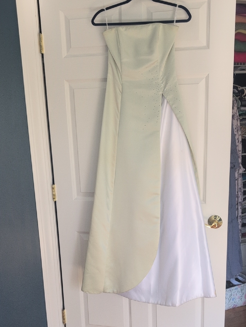 Scott McClintock Sage/White Formal Dress - As Is